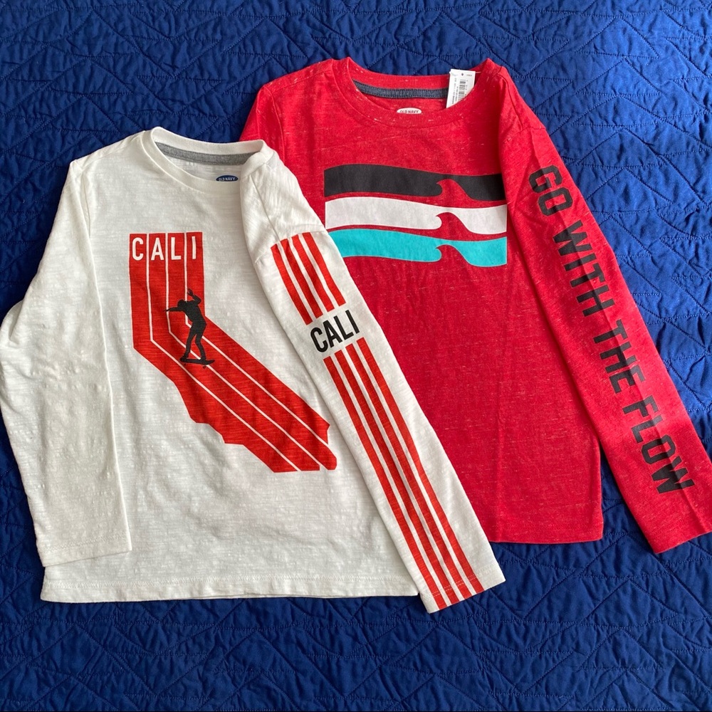 Cali Skater & "Go With The Flow" Waves l/s shirts